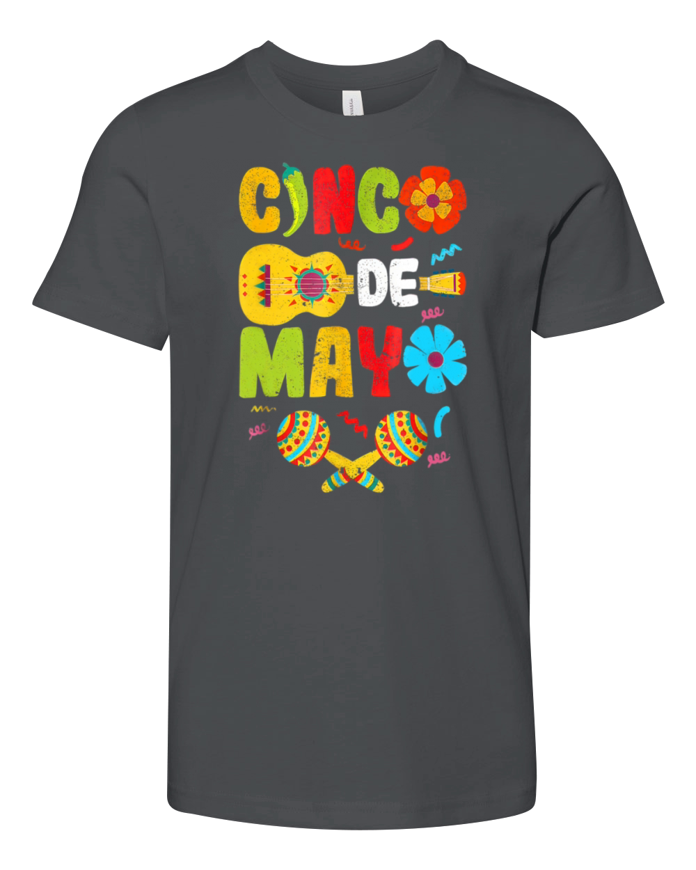 Cinco De Mayo Mexican Fiesta Party Family Matching Youth Unisex Jersey Tee