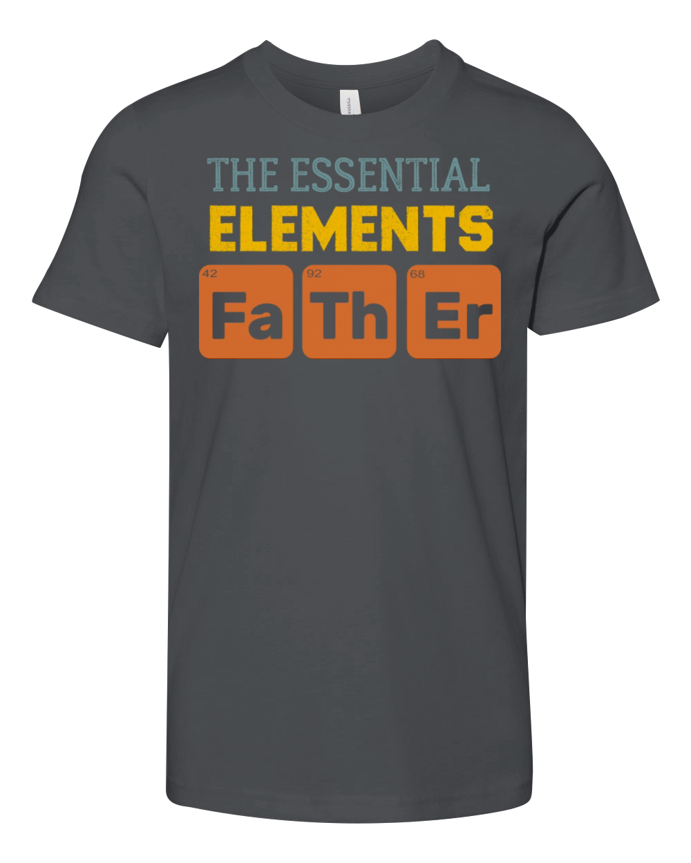Father The Essential Elements Vintage Fathers Day Youth Unisex Jersey Tee