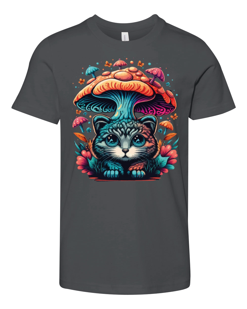 Show Your Style with Cats and Mushroom T-Shirts Youth Unisex Jersey Tee