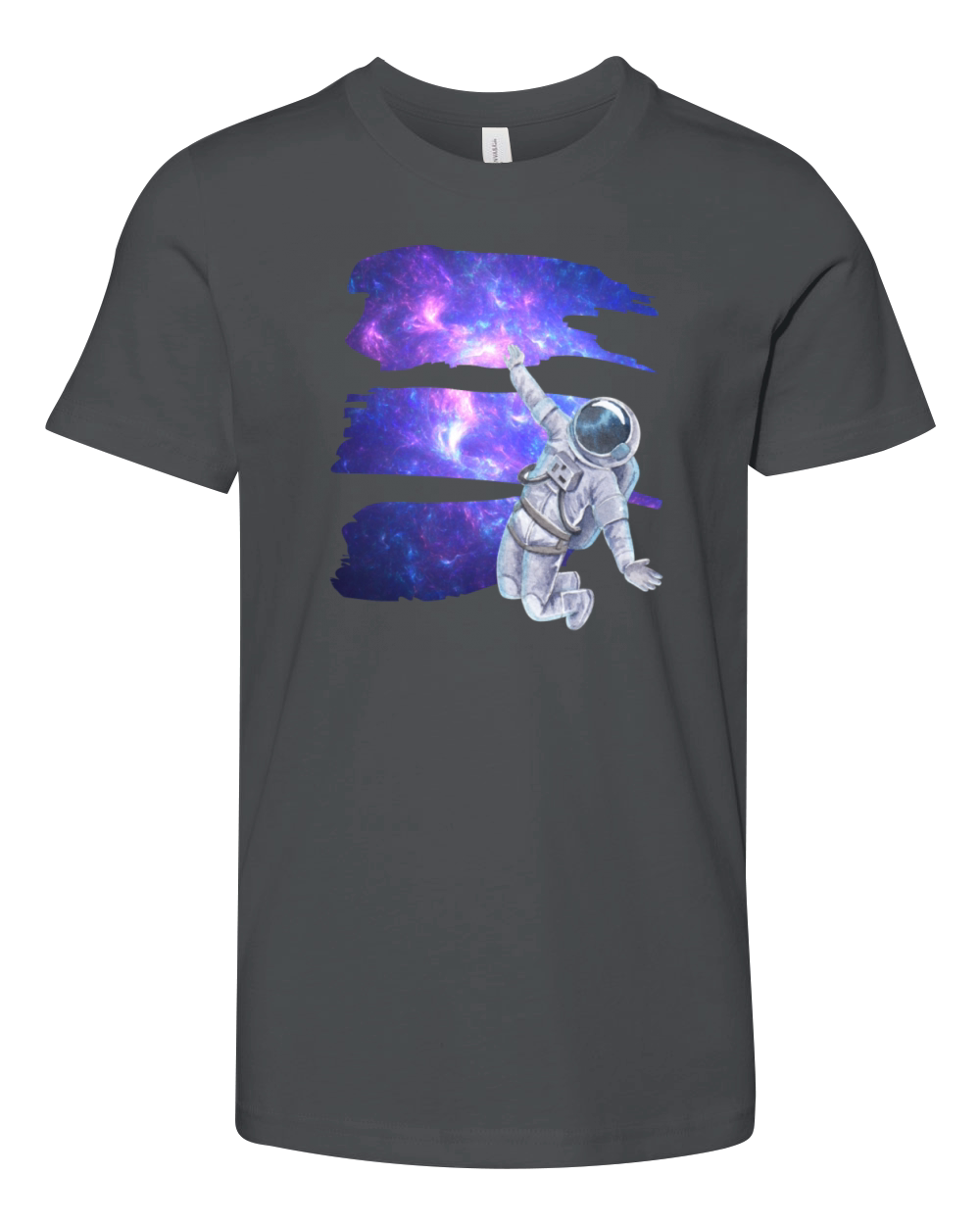Ufo cool flying astronaut and spaceship cosmic art Youth Unisex Jersey Tee