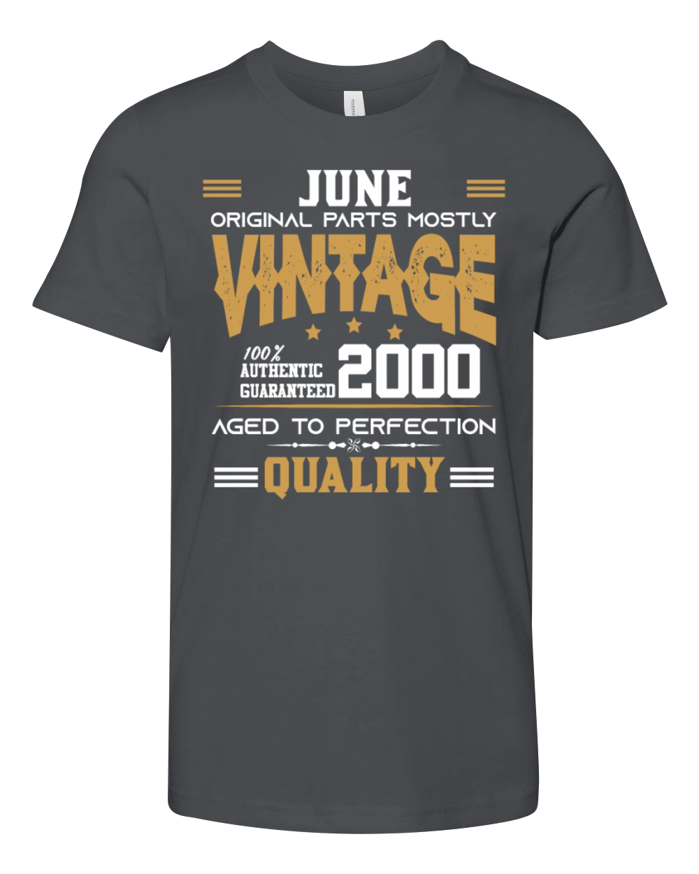 Vintage Aged To Perfection June 2000 Youth Unisex Jersey Tee