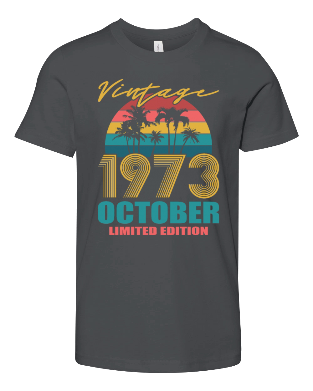 Vintage October 1973 Limited Edition Youth Unisex Jersey Tee