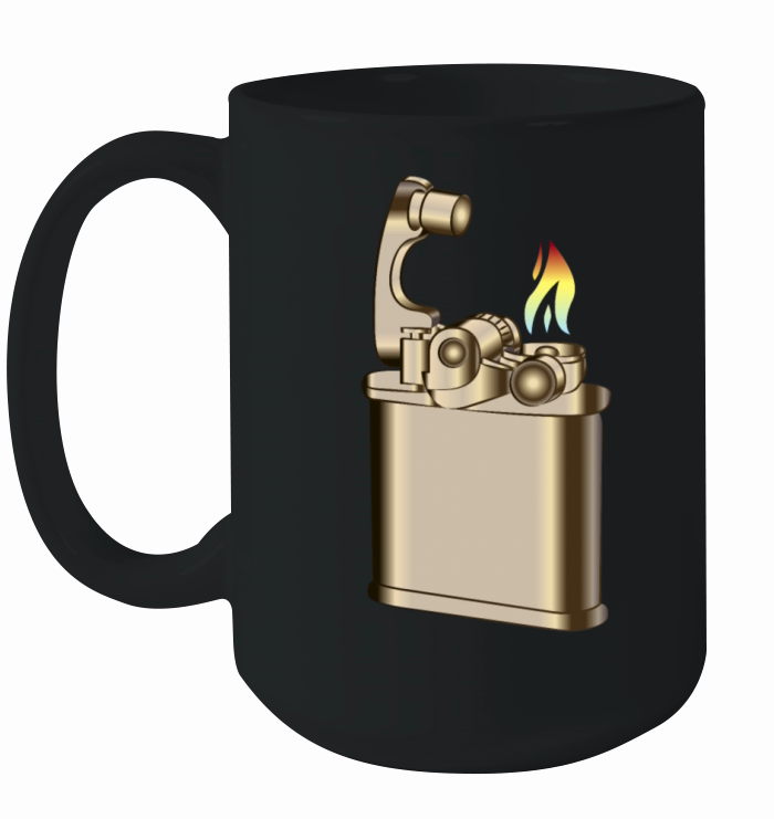 Vintage gasoline cigarette lighter Ceramic Mug