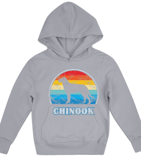 Chinook Dog Vintage Design Dog Kids Hoodie