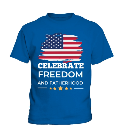 Celebrate Freedom and Fatherhood with flag America Kids T-Shirt