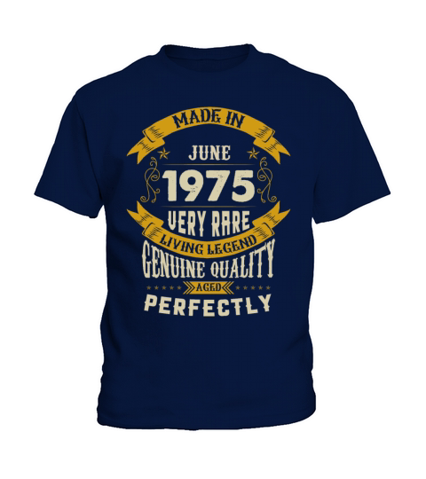 June 1975 Vintage Birthday Present Kids T-Shirt