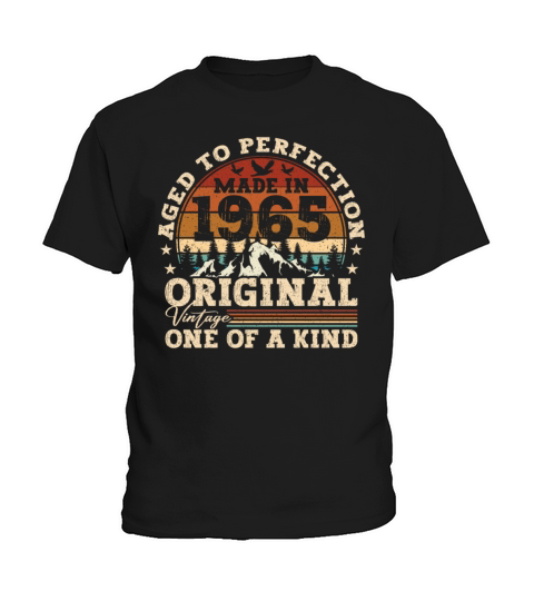 Original 1965 Vintage Vintage Birthday Retro Kids T-Shirt