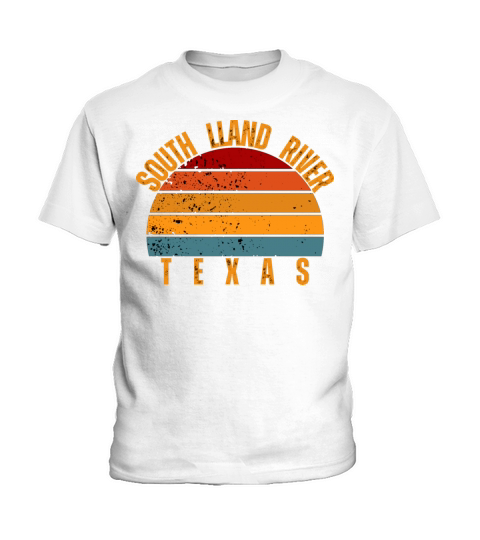 South Lland River Texas Vintage Retro Kids T-Shirt