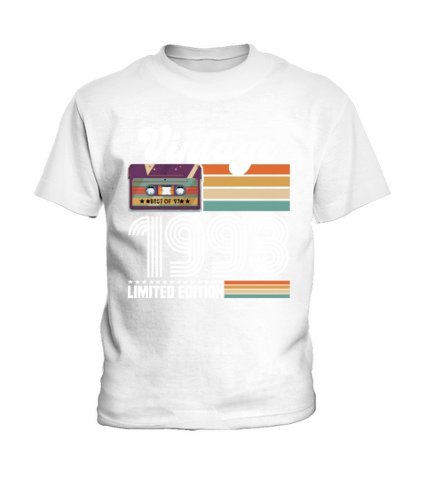 Vintage 1993 30th Birthday Fiftieth Gift Kids T-Shirt