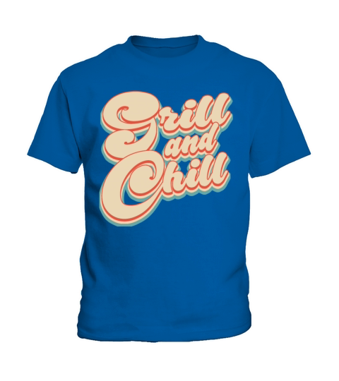 Vintage Classic Grill and Chill 4th of July Kids T-Shirt