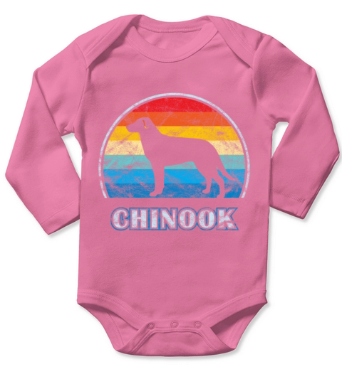 Chinook Dog Vintage Design Dog Long Sleeve Baby One-Piece