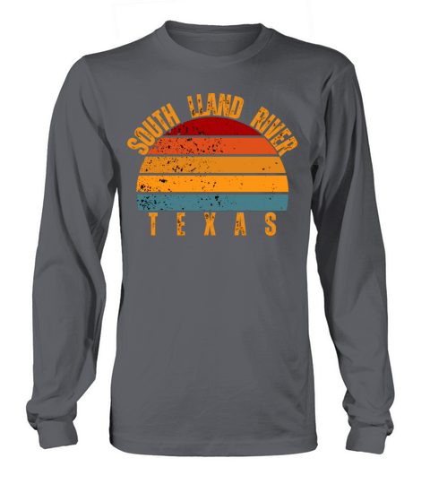 South Lland River Texas Vintage Retro Long sleeved Unisex