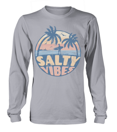 Vintage Surf Design With Long sleeved Unisex