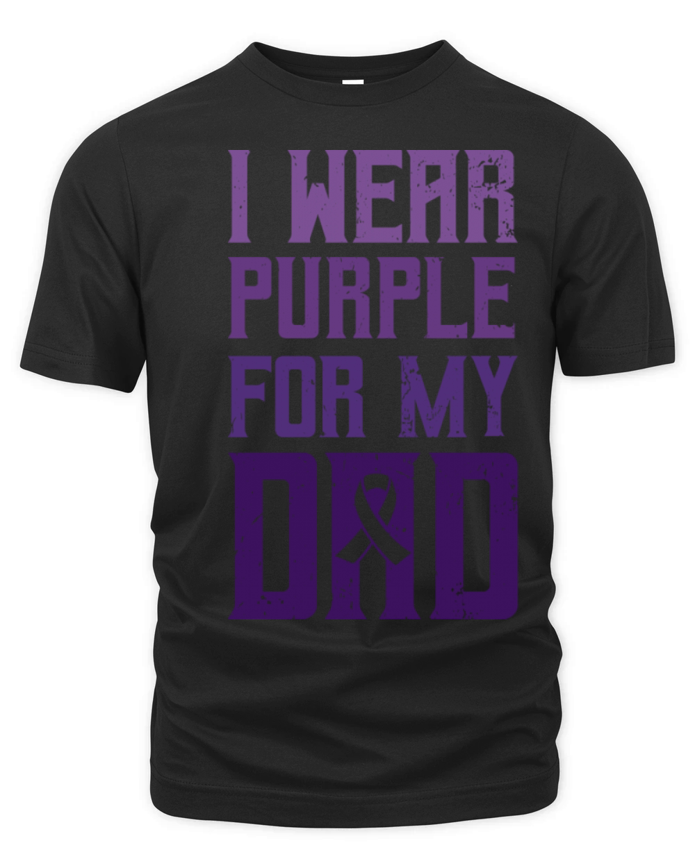 I Wear Purple For My Dad Epilepsy Awareness Organic Unisex T-shirt