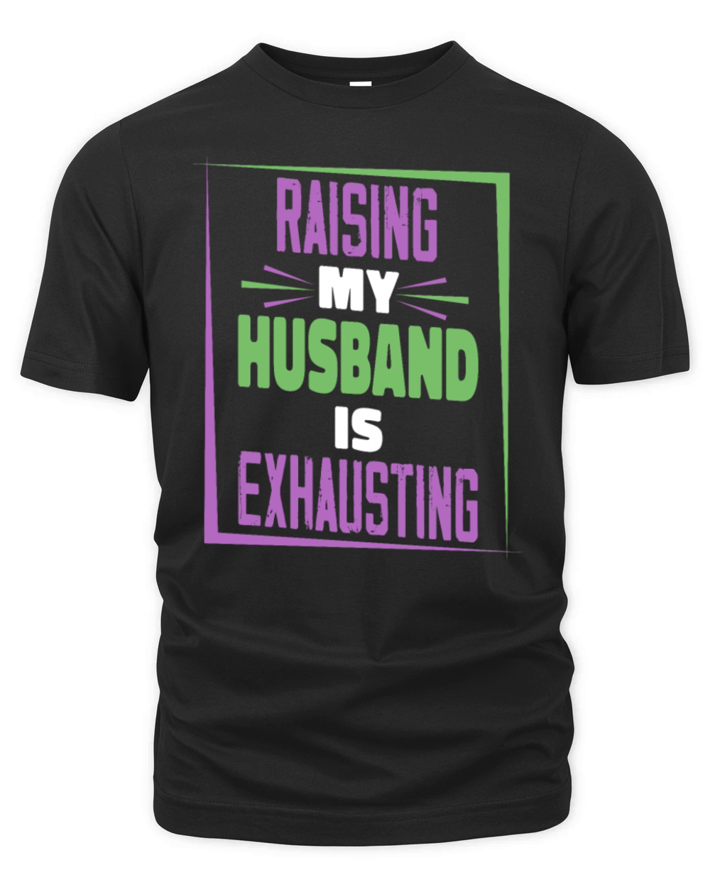 Raising My Husband Is Exhausting Vintage Wife Organic Unisex T-shirt