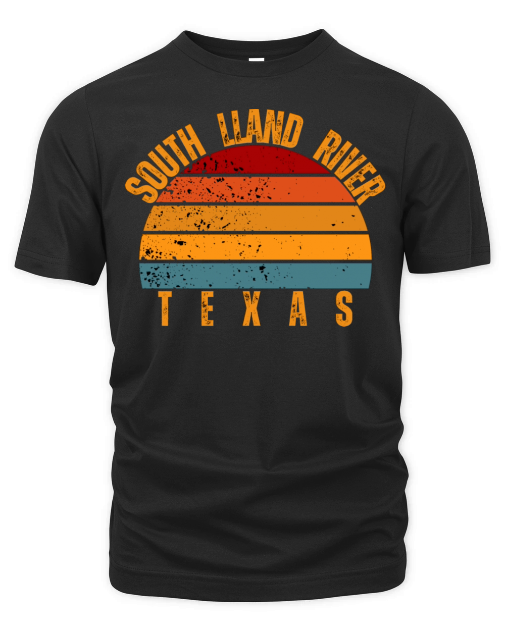 South Lland River Texas Vintage Retro Organic Unisex T-shirt