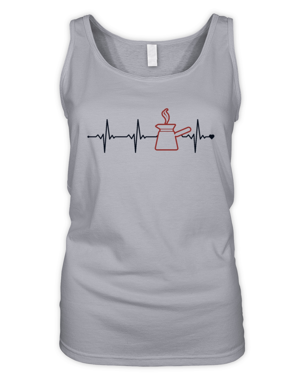Barista Heartbeat Barista Queen Latte Art Coffee Organic Women's Tank Top