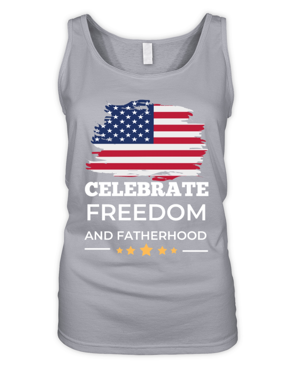 Celebrate Freedom and Fatherhood with flag America Organic Women's Tank Top