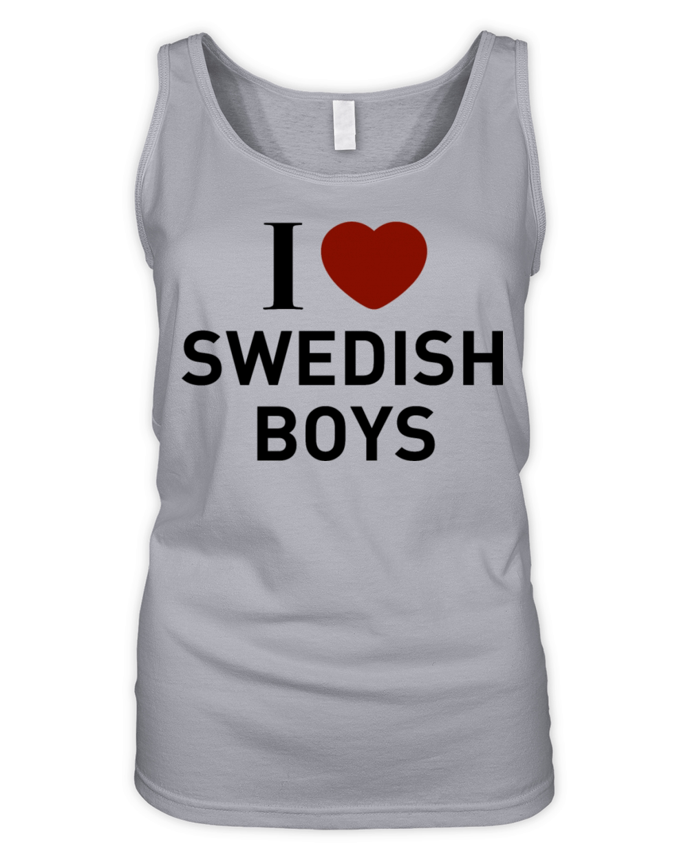 I LOVE SWEDISH BOYS Organic Women's Tank Top