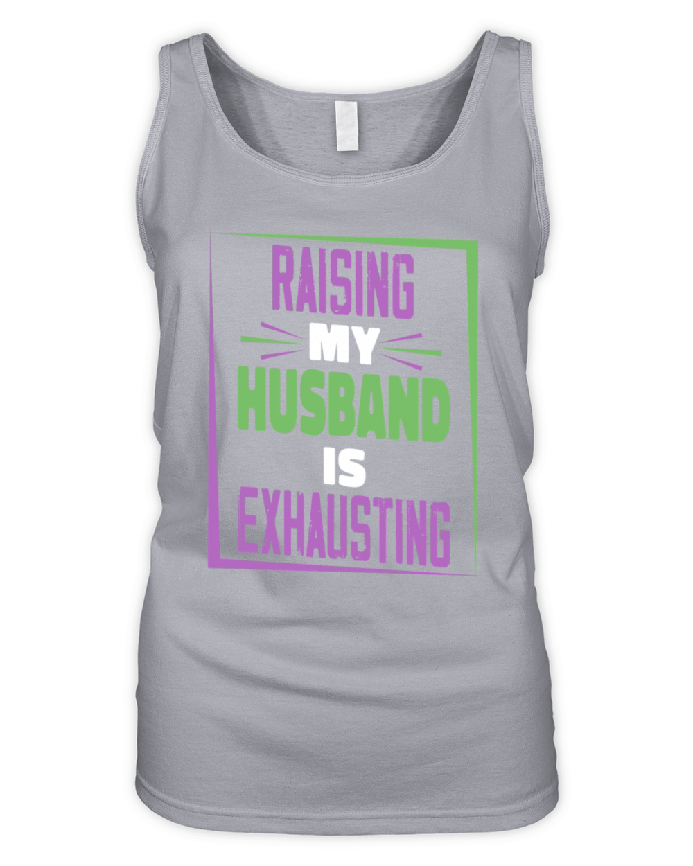 Raising My Husband Is Exhausting Vintage Wife Organic Women's Tank Top