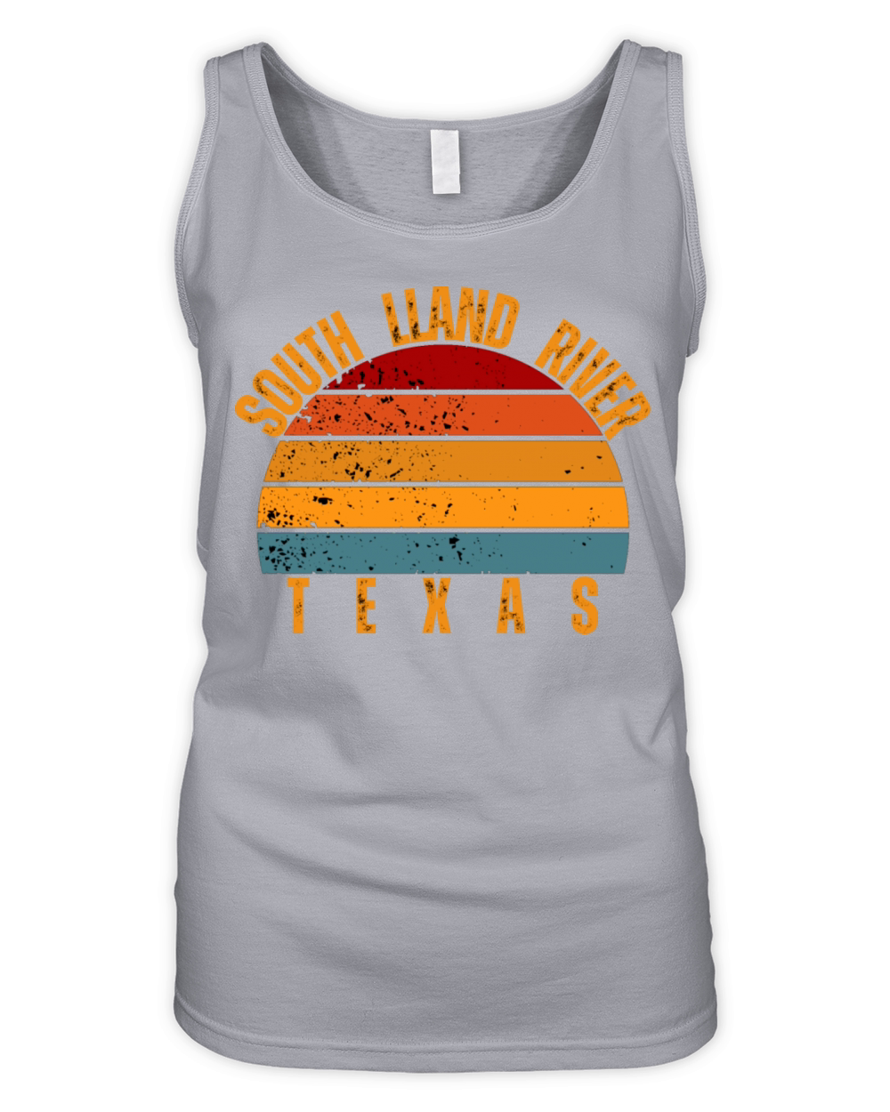 South Lland River Texas Vintage Retro Organic Women's Tank Top