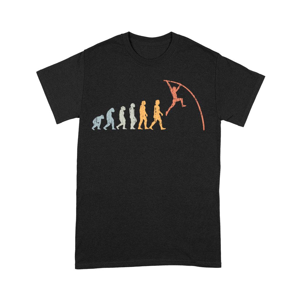 Vintage Pole Vault Human Evolution For A Pole Premium T-shirt