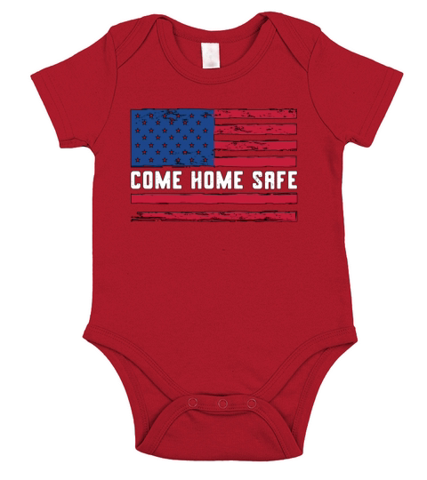 Corrections Officer Come Home Safe Law Enforcement Short Sleeve Baby One-Piece