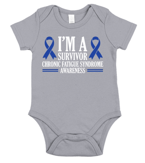 Im A Survivor Chronic Fatigue Syndrome Awareness Short Sleeve Baby One-Piece