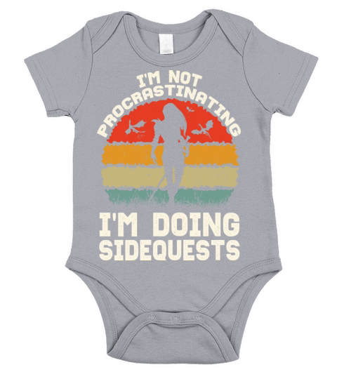 Im Not Procrastinating Im Doing Side Quests Short Sleeve Baby One-Piece