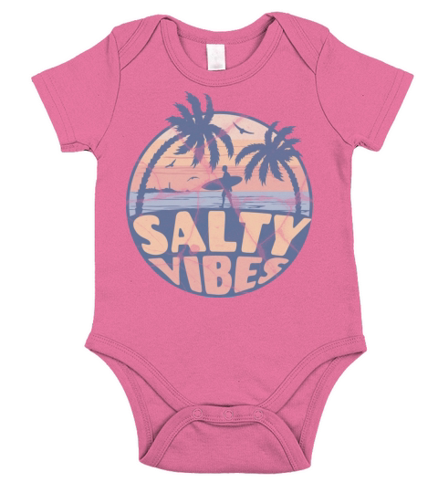 Vintage Surf Design With Short Sleeve Baby One-Piece