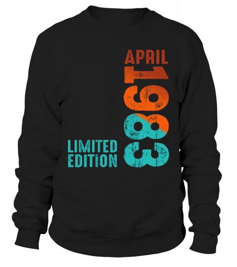 Since April 1983 Year 1983 Retro Vintage 1983 Sweatshirt Unisex