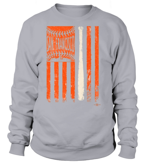 Vintage San Francisco Baseball Flag Patriotic Sweatshirt Unisex