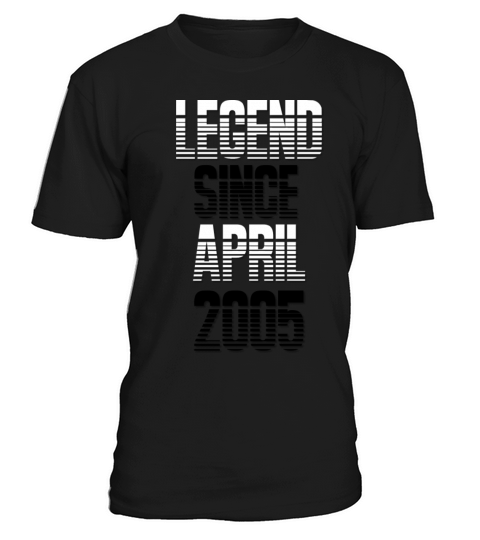 18 Year Old Legend Since April 2005 18th Birthday T-Shirt Unisex