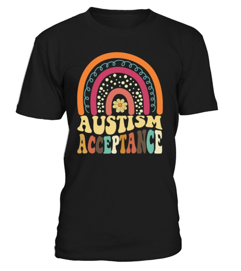 Autism Awareness Acceptance Rainbow Autism T-Shirt Unisex