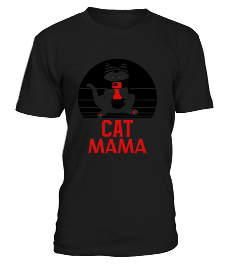 Cat Mom Vintage Style Distressed Retro Cat Lady T-Shirt Unisex