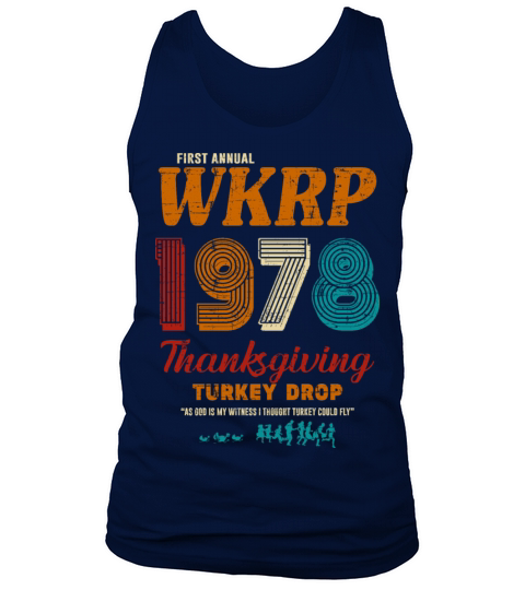 First Annual WKRP 1978 Thanksgiving Turkey Drop 10 Tank Top Unisex