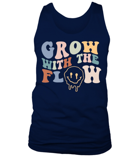 Grow With The Flow 70s Boho Peace Hippie Gift Tank Top Unisex