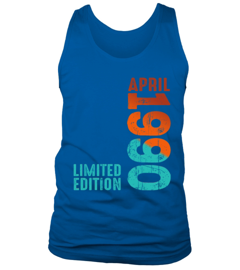 Since April 1990 Year 1990 Retro Vintage 1990 Tank Top Unisex