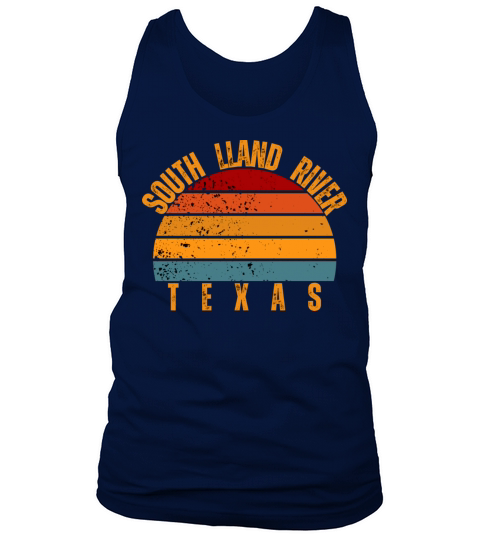South Lland River Texas Vintage Retro Tank Top Unisex