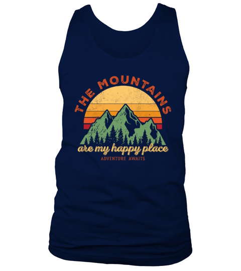 The mountains are my happy place Tank Top Unisex