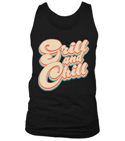 Vintage Classic Grill and Chill 4th of July Tank Top Unisex
