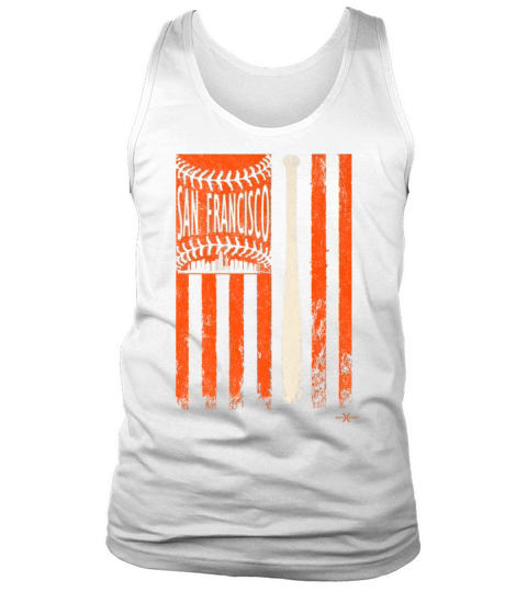 Vintage San Francisco Baseball Flag Patriotic Tank Top Unisex
