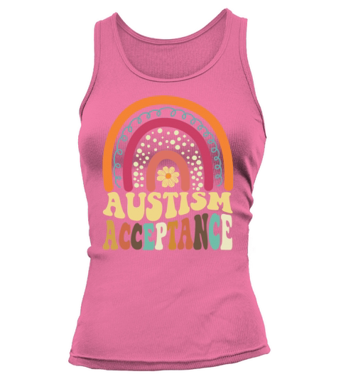 Autism Awareness Acceptance Rainbow Autism Tank top Woman