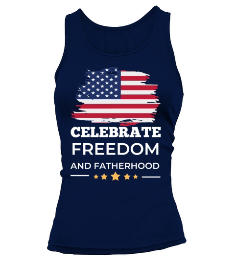 Celebrate Freedom and Fatherhood with flag America Tank top Woman