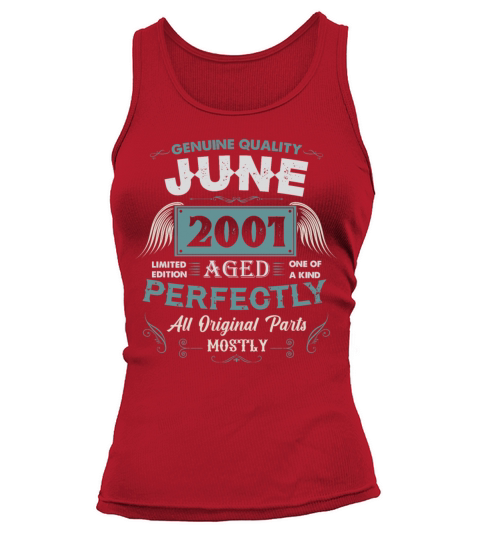 June 2001 Vintage Birthday Present Tank top Woman