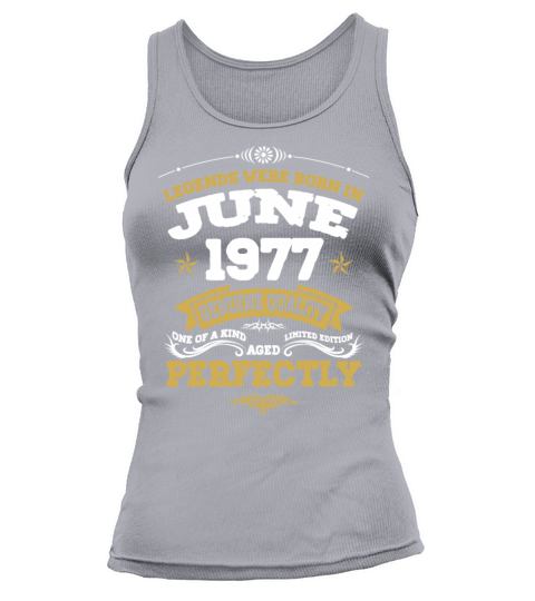 Vintage Aged To Perfection June 1977 Tank top Woman