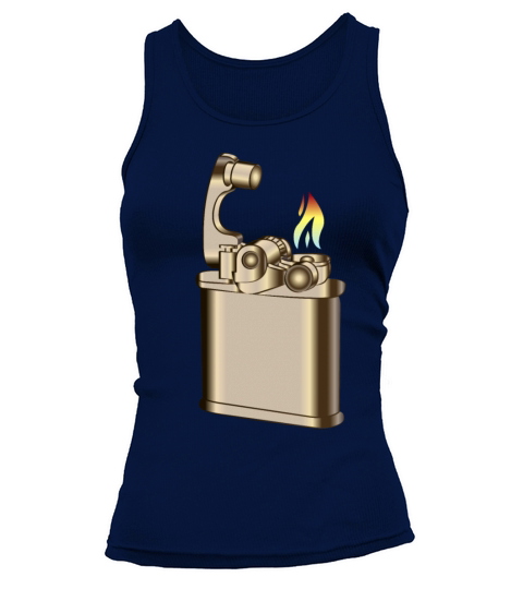 Vintage gasoline cigarette lighter Tank top Woman
