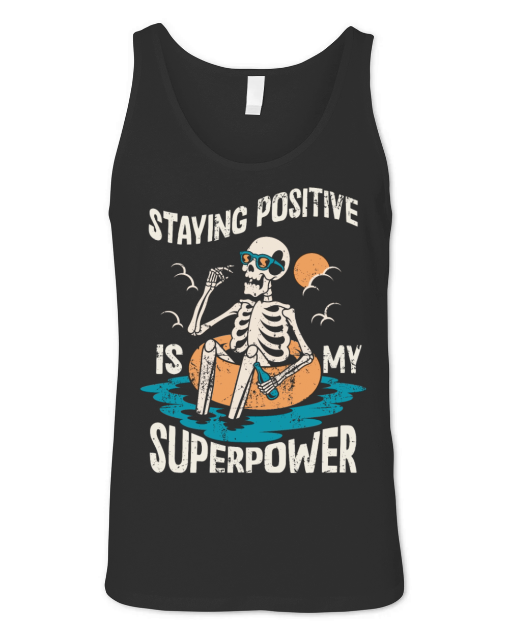 Staying Positive Is My Superpower Unisex Jersey Tank