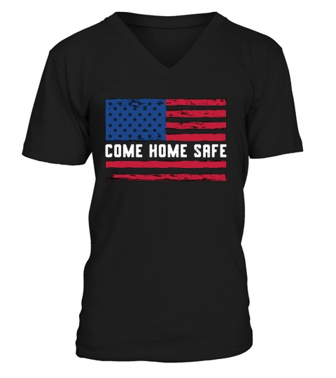 Corrections Officer Come Home Safe Law Enforcement V-Neck T-shirt