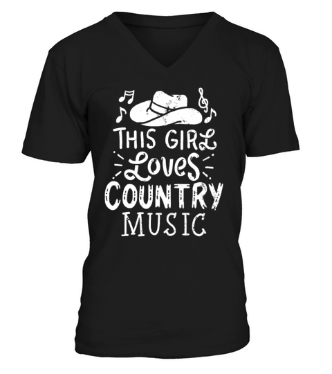 Country Music Western Hat Musicianwestern musicwes V-Neck T-shirt